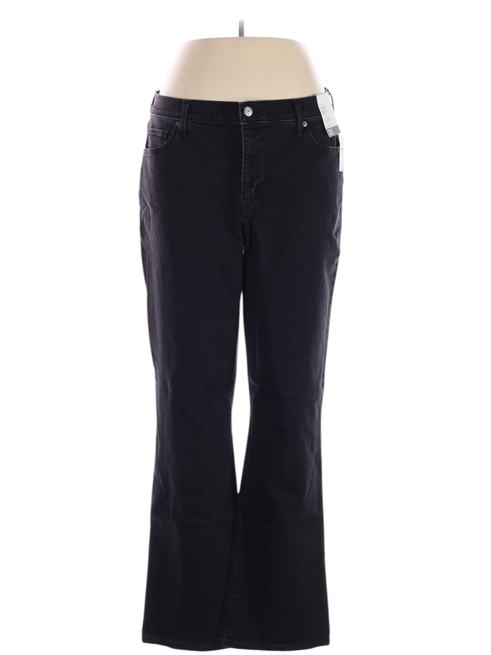 Gap Baby Boot Mid Rise Jeans Size 16 Black Bootcut Casual Going Out NWT